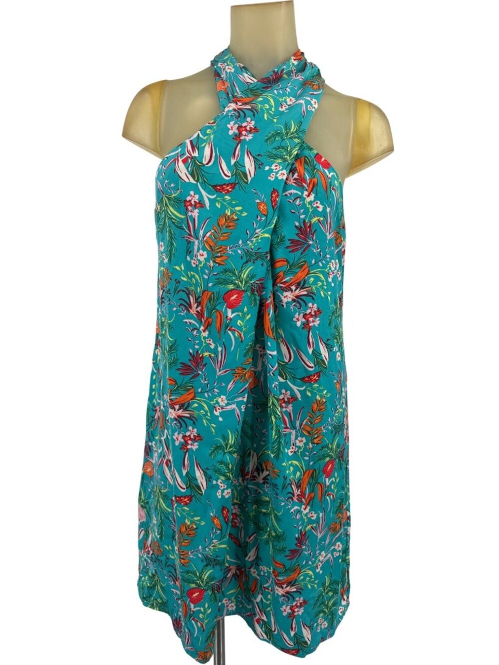 Avara Womens Danielle Dress size Large Tropical Floral Sleeveless New $72
